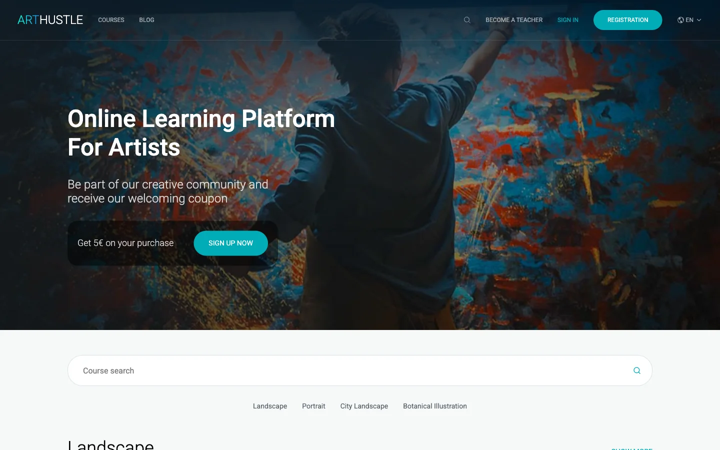 Art Hustle — Lernplattform für Künstler